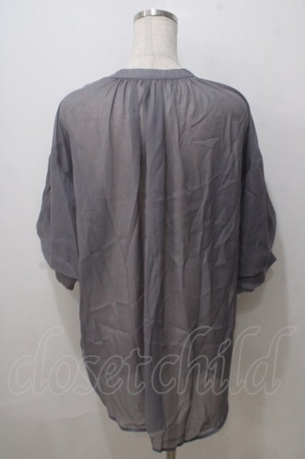 画像2: axes femme / ラメシアーシャツ F グレー Y-25-07-03-020-AX-BL-SZ-ZY (2)