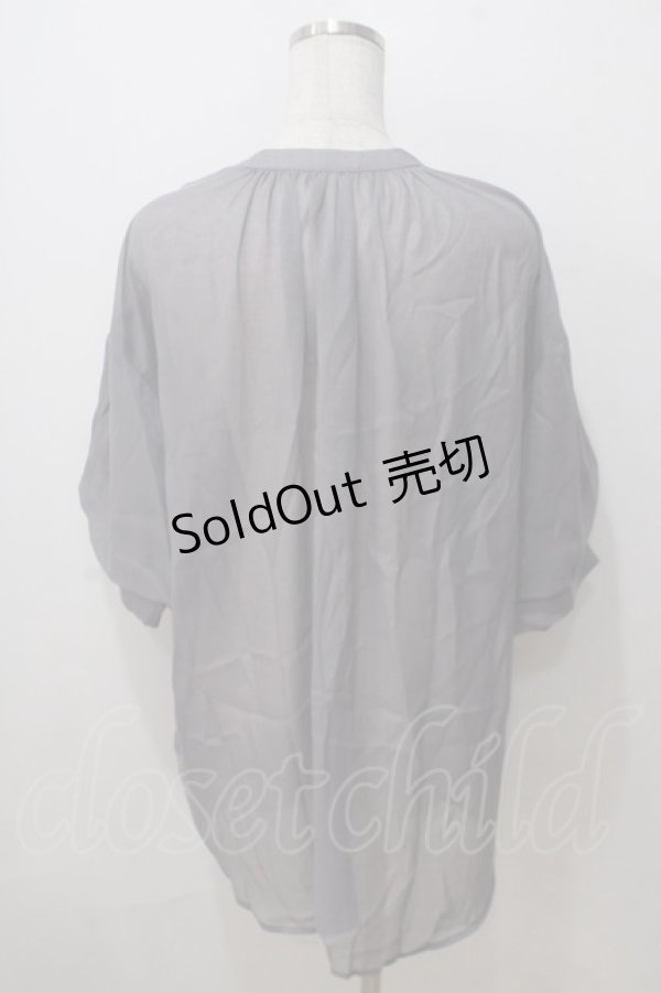 画像2: axes femme / ラメシアーシャツ F グレー Y-25-07-03-020-AX-BL-SZ-ZT019 (2)