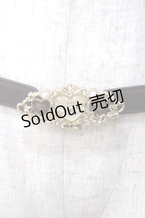 画像: axes femme / ハートショコラ細ゴムベルト  ゴールド Y-25-07-03-003-AX-ZA-SZ-ZY