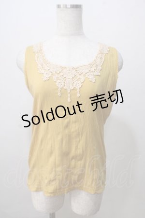 画像: axes femme / ビジュータンクトップ M イエロー Y-25-07-03-026-AX-TO-SZ-ZY
