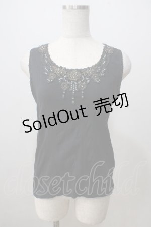 画像: axes femme / ビジュータンクトップ M 黒 Y-25-07-03-027-AX-TO-SZ-ZY