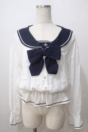 画像: Secret Honey / セーラートップス  紺 Y-25-07-03-004-CA-TO-AS-ZY