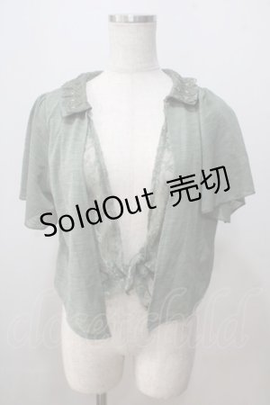 画像: axes femme / 前結びショートトッパー M カーキ Y-25-07-03-036-AX-TO-SZ-ZI