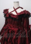画像3: Vallee lys / Coquelicot Dress ミディアム丈 ジャガード  ワイン Y-25-07-06-060-GO-OP-SZ-ZS (3)