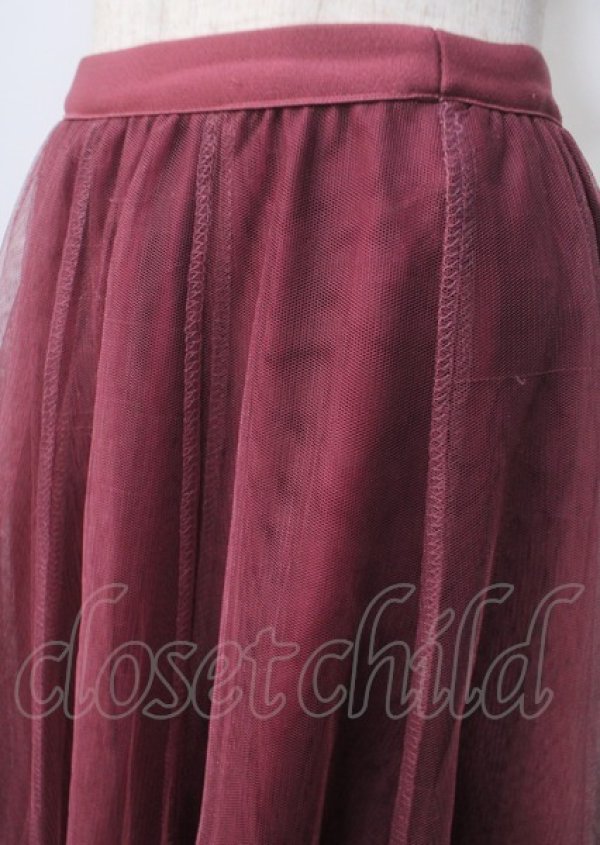 画像3: axes femme / ロングチュールスカート  ローズピンク Y-25-07-06-066-AX-SK-SZ-ZT480 (3)