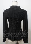 画像2: ATELIER PIERROT / Calmato Blouse  黒 Y-25-07-06-017-EL-BL-SZ-ZY (2)