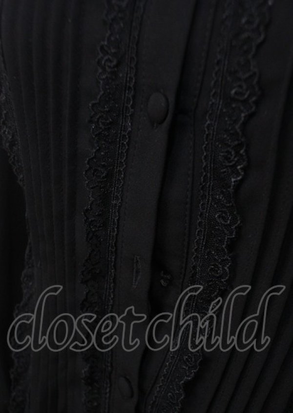 画像4: ATELIER PIERROT / Calmato Blouse  黒 Y-25-07-06-017-EL-BL-SZ-ZY (4)