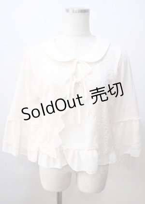 画像: axes femme POETIQUE / レースレイヤードブラウス  生成り Y-25-07-06-026-AX-BL-SZ-ZY