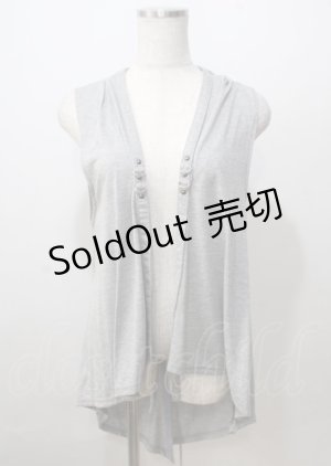 画像: Ozz Croce / 後ろ編み上げジレ  グレー Y-25-07-06-029-OO-TO-SZ-ZY