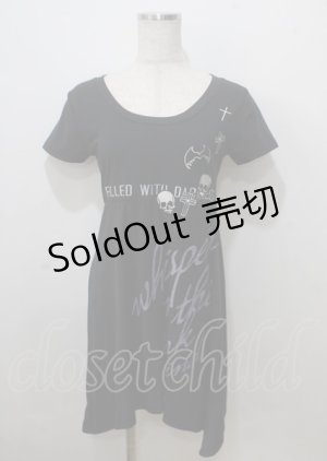 画像: GHOST of HARLEM / ワッペン付きチュニ  黒 Y-25-07-06-034-GL-TO-SZ-ZY