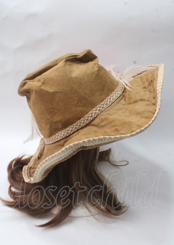 画像4: 危機裸裸商店 / スエードジャガードハット  キャメル Y-25-07-08-062-GO-AC-SZ-ZT-K004 (4)