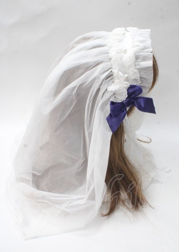 画像3: Angelic Pretty / Luminous Sanctuaryシスターベールヘッドレス  シロ Y-25-07-08-067-AP-AC-SZ-ZY (3)