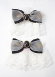 画像1: Angelic Pretty / Princessロゴリボンお袖とめ  クロ Y-25-07-08-008-AP-ZA-SZ-ZY (1)