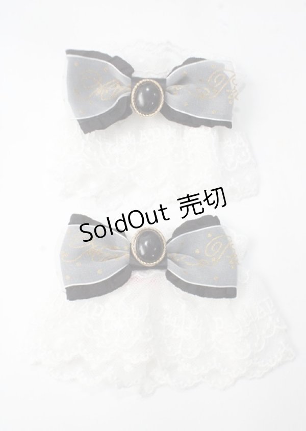 画像1: Angelic Pretty / Princessロゴリボンお袖とめ  クロ Y-25-07-08-008-AP-ZA-SZ-ZY (1)