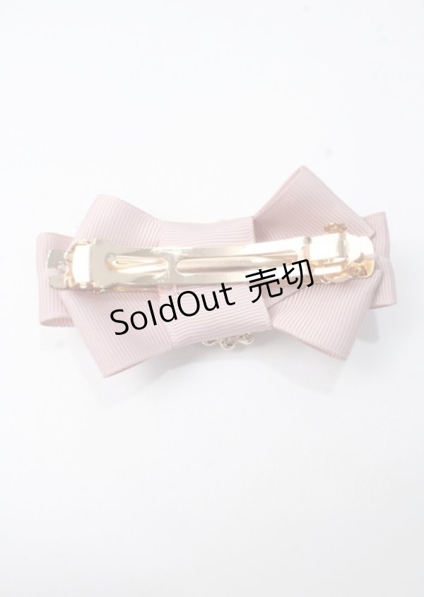 画像2: Maison de FLEUR / ビジューバックルリボンバレッタセット F ピンク Y-25-07-08-023-LO-ZA-SZ-ZT168-F001 (2)