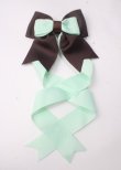 画像1: LOTUS ribbon / ツインリボンバレッタ(1つのみ)   Y-25-07-08-027-EL-AC-SA-ZT168-F003 (1)