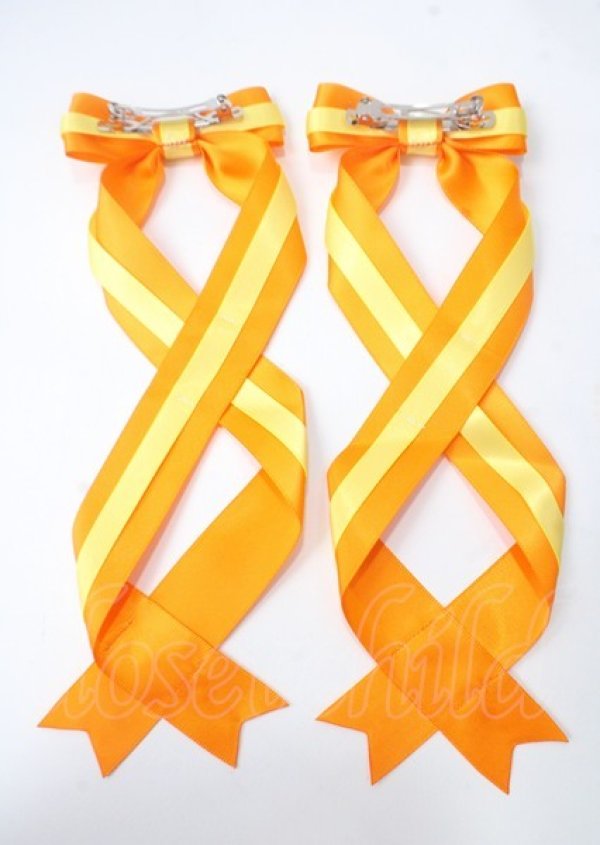画像2: LOTUS ribbon / ツインリボンバレッタ   Y-25-07-08-002-EL-AC-SA-ZT168-F002 (2)
