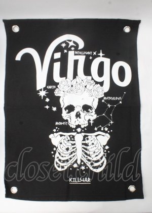 画像: KILL STAR / GVIRGO MINI TAPESTRY  黒 Y-25-07-08-048-PU-AC-SZ-ZT0711Y