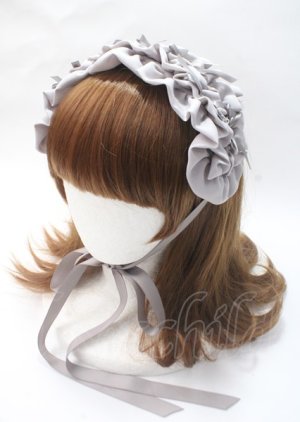 画像: axes femme kawaii / プチリボンヘッドドレス F グレー Y-25-07-11-050-AX-AC-SZ-ZY