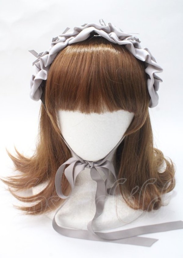 画像4: axes femme kawaii / プチリボンヘッドドレス F グレー Y-25-07-11-050-AX-AC-SZ-ZY (4)