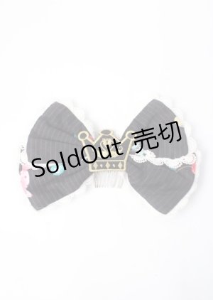 画像: metamorphose / くまパティシエブローチ&コーム  黒 Y-25-07-11-052-ME-AC-SZ-ZT