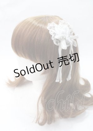 画像: Angelic Pretty / Angel Bouquetリボンクリップ  白 Y-25-07-11-054-AP-AC-SZ-ZY