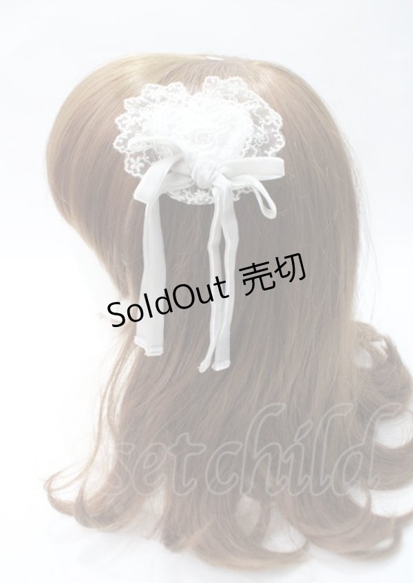 画像2: Angelic Pretty / Angel Bouquetリボンクリップ  白 Y-25-07-11-054-AP-AC-SZ-ZY (2)