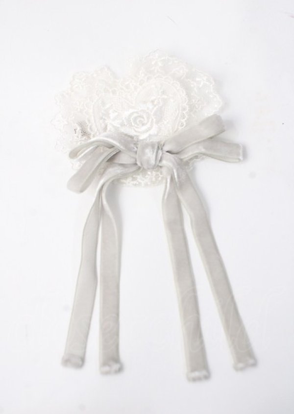 画像3: Angelic Pretty / Angel Bouquetリボンクリップ  白 Y-25-07-11-054-AP-AC-SZ-ZY (3)