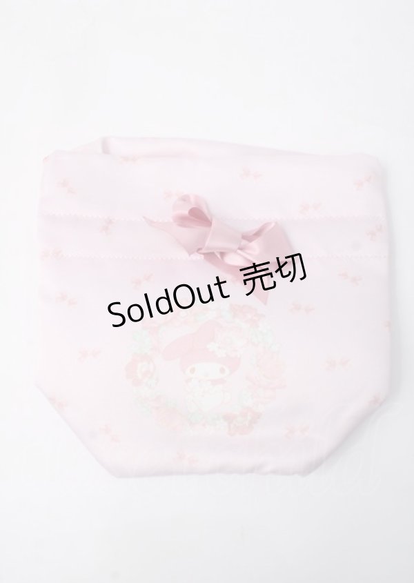 画像1: Maison de FLEUR / マイメロ巾着ホポーチ  ピンク Y-25-07-11-068-LO-ZA-SZ-ZT169 (1)