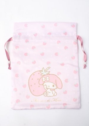 画像: Maison de FLEUR / /マイメロ巾着ポーチ  ピンク Y-25-07-11-071-LO-ZA-SZ-ZT0713Y