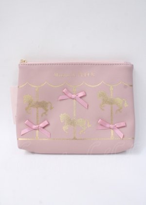画像: Maison de FLEUR / カルーセルポーチ F ピンク Y-25-07-11-073-LO-BG-AS-ZT0713Y