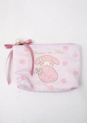 画像: Maison de FLEUR / マイメロディミニポーチ  ピンク Y-25-07-11-079-LO-ZA-SZ-ZT0713Y