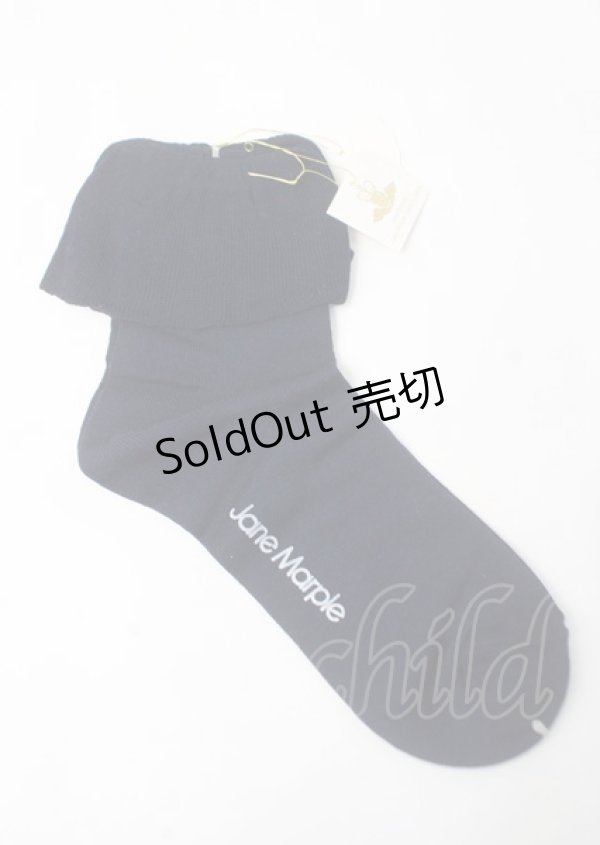 画像1: Jane Marple / リボン付きソックス  紺 Y-25-07-11-081-JM-ZA-SZ-ZT169-F003 (1)