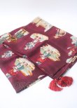 画像1: Jane Marple / Old Englandのスカーフ  ボルドー Y-25-07-11-084-JM-ZA-SZ-ZY (1)