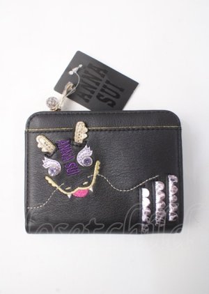 画像: ANNA SUI / ニューイヤードラゴンLファスナー2つ折り財布  黒 Y-25-07-11-093-PU-ZA-SZ-ZY
