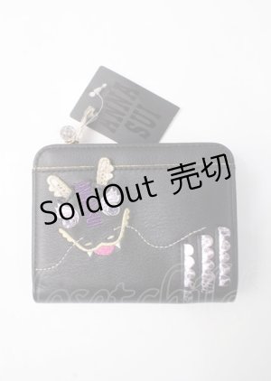 画像: ANNA SUI / ニューイヤードラゴンLファスナー2つ折り財布  黒 Y-25-07-11-093-PU-ZA-SZ-ZY