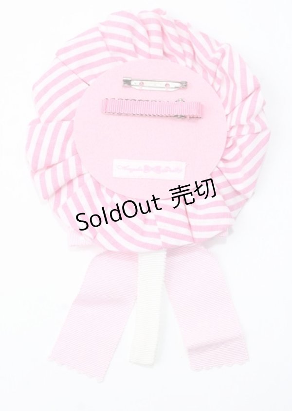 画像2: Angelic Pretty / POP Heartロリポップワッペンロゼッタブローチ  ピンク Y-25-07-11-012-AP-ZA-SZ-ZY (2)
