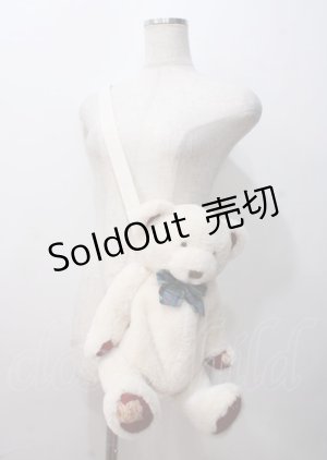 画像: PINK HOUSE / Bear fluffyバッグ  アイボリー Y-25-07-11-112-LO-BG-SZ-ZY