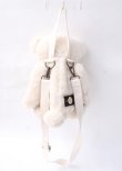 画像3: PINK HOUSE / Bear fluffyバッグ  アイボリー Y-25-07-11-112-LO-BG-SZ-ZY (3)