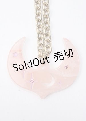 画像: MILK / MOONネックレス  ピンク×ゴールド Y-25-07-11-019-ML-AC-SZ-ZI