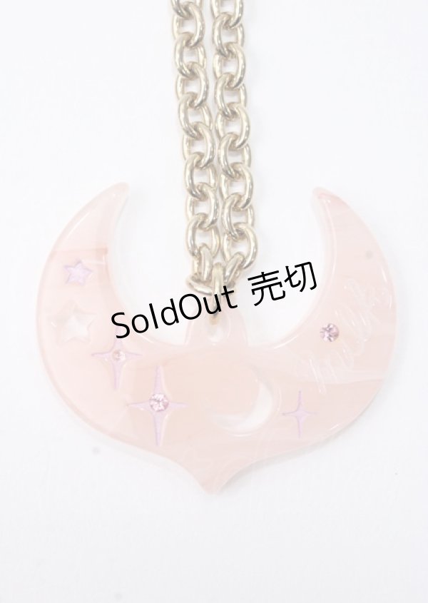 画像1: MILK / MOONネックレス  ピンク×ゴールド Y-25-07-11-019-ML-AC-SZ-ZI (1)