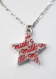 画像1: MILK / スターネックレス  シルバー×レッド Y-25-07-11-023-ML-AC-SZ-ZI (1)