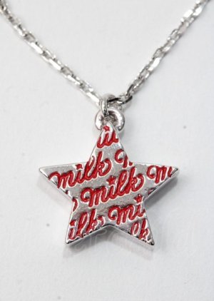 画像: MILK / スターネックレス  シルバー×レッド Y-25-07-11-023-ML-AC-SZ-ZI