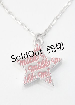 画像: MILK / スターネックレス  シルバー×レッド Y-25-07-11-023-ML-AC-SZ-ZI