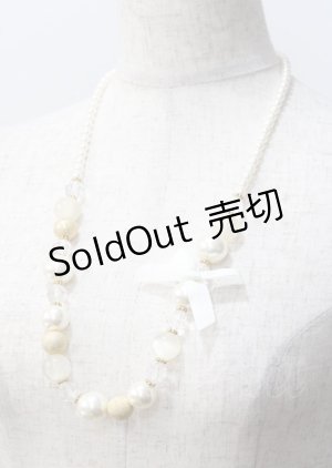 画像: axes femme / パール連ネックレス  生成り Y-25-07-11-024-AX-AC-SZ-ZT168-F007