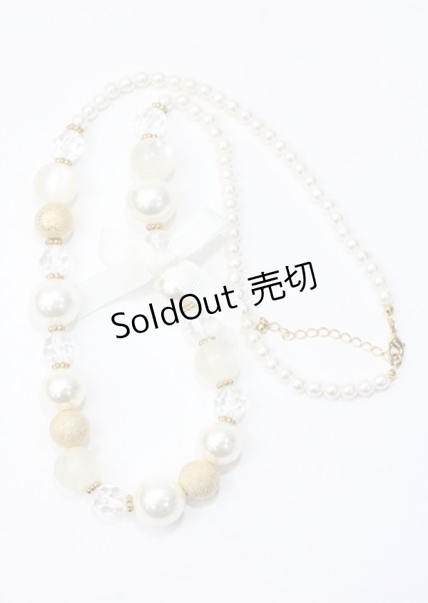 画像3: axes femme / パール連ネックレス  生成り Y-25-07-11-024-AX-AC-SZ-ZT168-F007 (3)