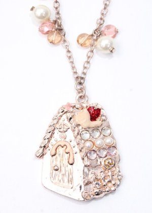 画像: axes femme / お菓子の家ネックレス  アワピンク Y-25-07-11-028-AX-AC-SZ-ZY