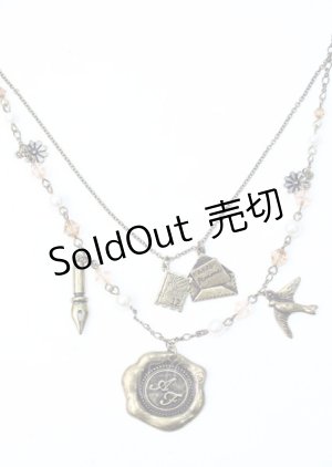 画像: axes femme / レターモチーフネックレス  Aゴールド Y-25-07-11-033-AX-AC-SZ-ZT