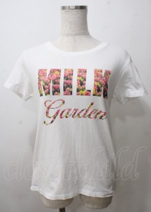 画像: MILK / MILKガーデンTee  白 Y-25-07-12-035-ML-TO-SZ-ZY