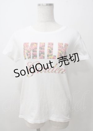 画像: MILK / MILKガーデンTee  白 Y-25-07-12-035-ML-TO-SZ-ZT181